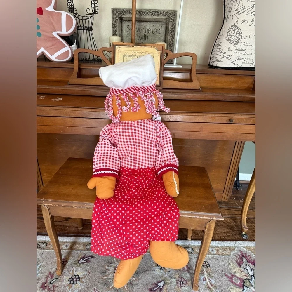 Rare Vintage 4 Feet Tall Gingerbread Man Holiday Decor